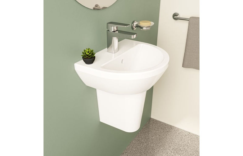 VitrA Integra 450x360mm 1TH Basin with Overflow - White