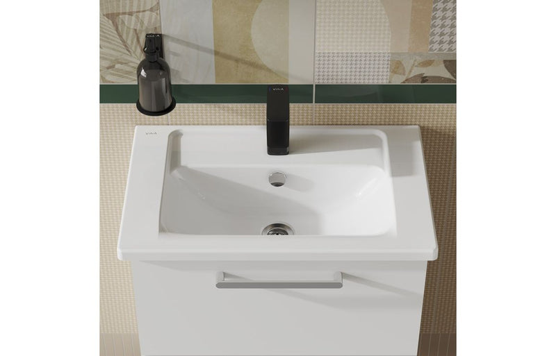 VitrA Integra 600x385mm 1TH Compact Basin with Overflow - White
