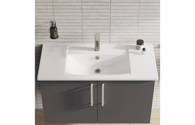 VitrA Integra 1000x465mm 1TH Vanity Basin with Overflow - White