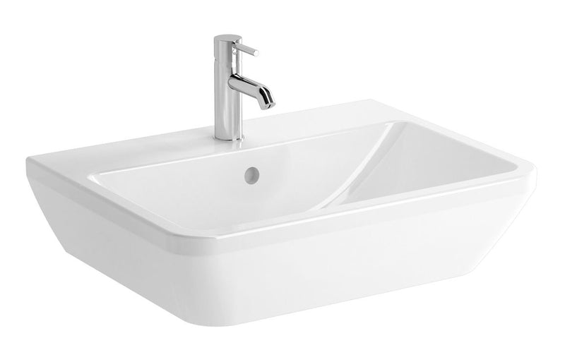 VitrA Integra 650x490mm 1TH Basin with Overflow - White