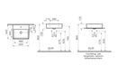 VitrA Nuo 500x440mm 1TH Countertop Basin with Overflow - White