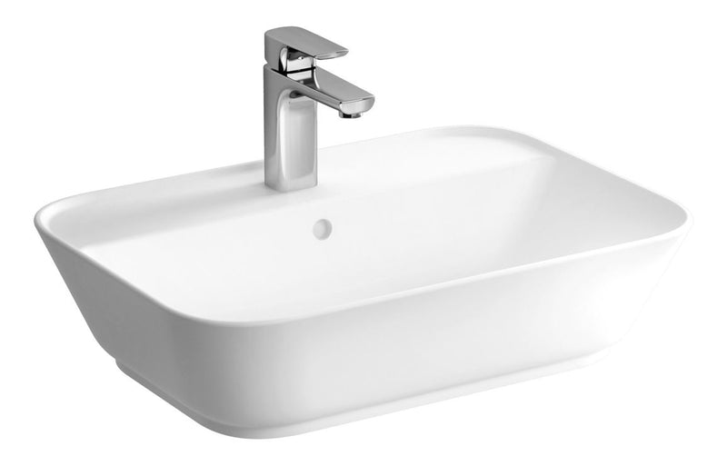 VitrA Geo 600x425mm 1TH Basin with Overflow - White