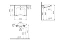 VitrA S20 650x560mm 1TH Basin (No Overflow) - White