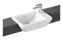 VitrA Integra 550x370mm 1TH Semi Recessed Basin (RH) - White