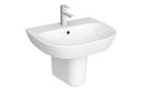 VitrA Zentrum 595x480mm 1TH Basin with Overflow - White
