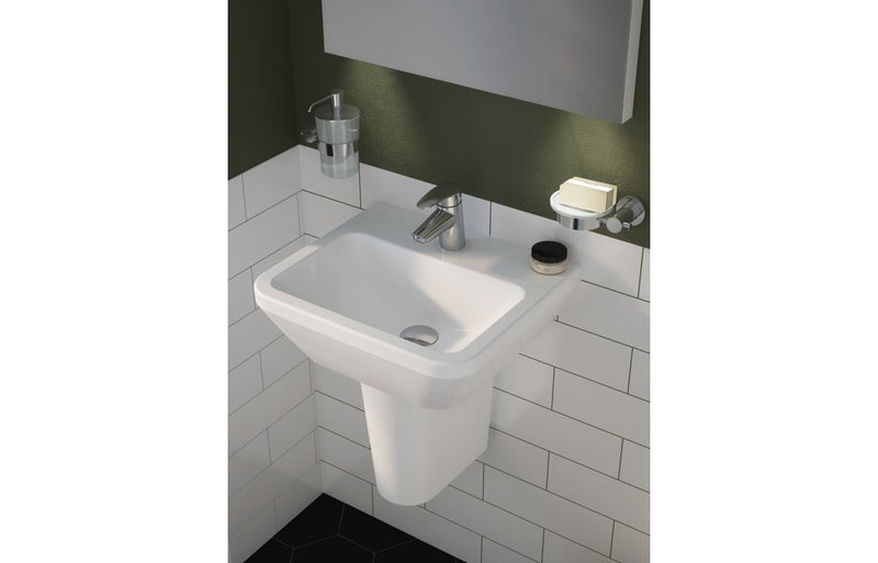VitrA Integra 600x360mm 1TH Compact Basin with Overflow - White