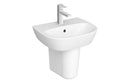 VitrA Zentrum 445x360mm 1TH Basin with Overflow - White