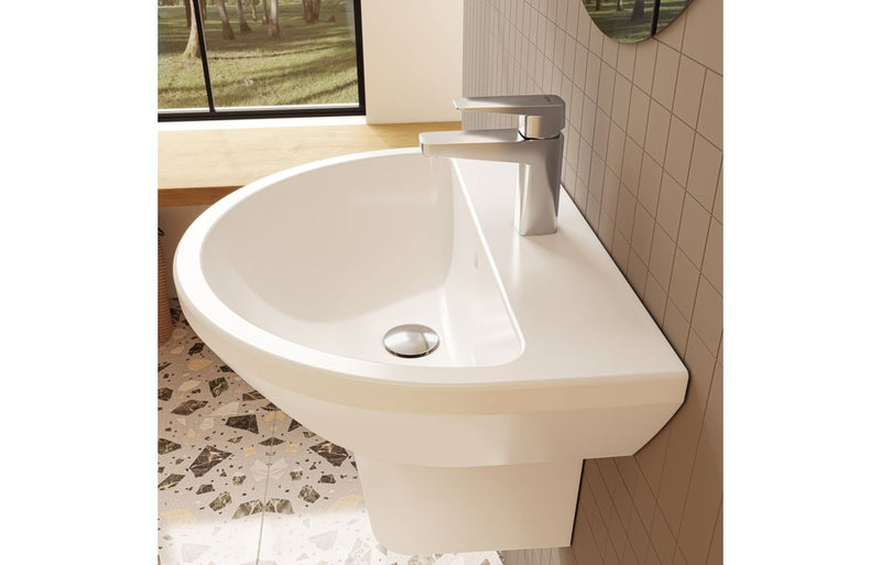 VitrA Integra 595x465mm 1TH Basin with Overflow - White