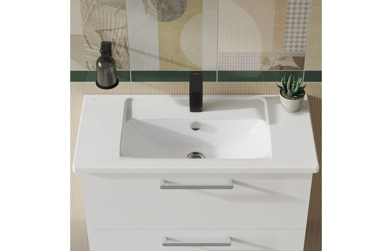 VitrA Integra 800x385mm 1TH Vanity Basin with Overflow - White