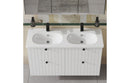 VitrA Zentrum 1200x460mm 2TH Vanity Basin with Overflow - White