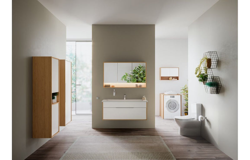 VitrA Integra 1200x470mm 2TH Vanity Basin with Overflow - White