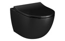 VitrA Sento Rimless Wall Hung Pan Only - Matt Black