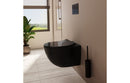 VitrA Sento Rimless Wall Hung Pan Only - Matt Black