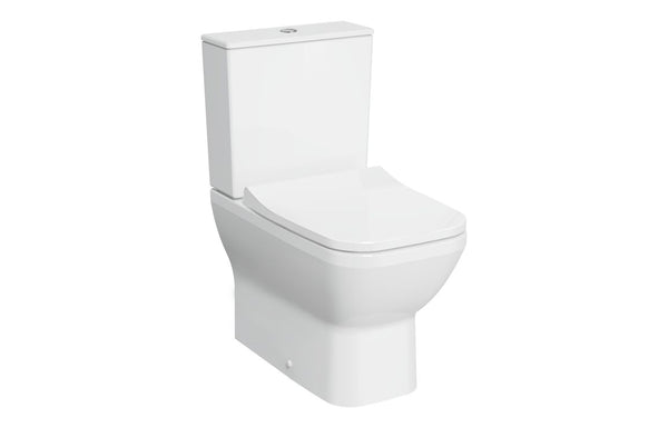 VitrA Integra Square Rimless Fully Shrouded Close Coupled Pan Only - White