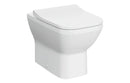 VitrA Integra Square Rimless Back to Wall Pan Only - White