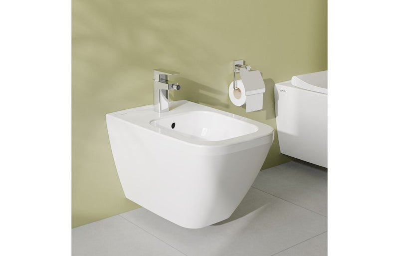 VitrA Integra Square Wall Hung Bidet - White