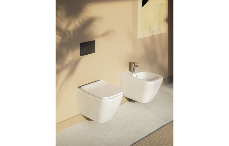 VitrA Integra Square Wall Hung Bidet - White