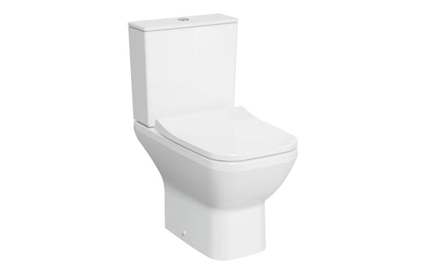 VitrA Integra Square Rimless Open Back Close Coupled Pan Only - White