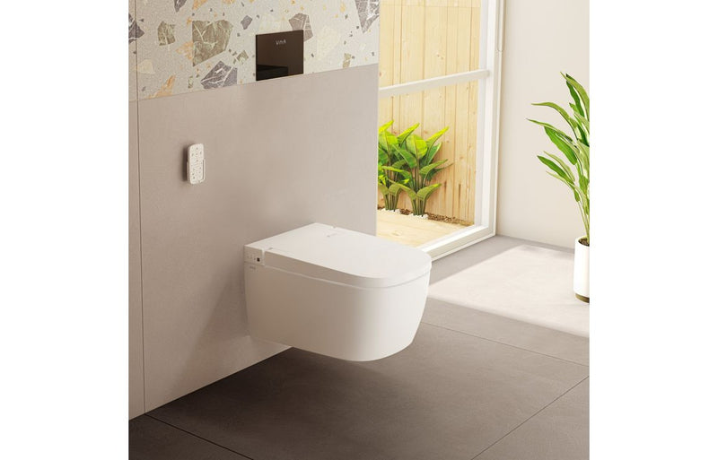 VitrA V-Care Comfort Rimless Shower Toilet - White