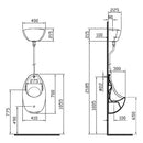 VitrA Urinal with Concealed Trap - White