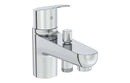 VitrA Flow Round Monohole Bath/Shower Mixer - Chrome