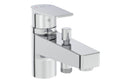 VitrA Flow Square Monohole Bath Filler - Chrome