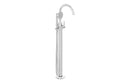 VitrA Origin Classic Floor Standing Bath/Shower Mixer - Chrome