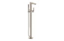 VitrA Root Round Floor Standing Bath/Shower Mixer - Brushed Nickel