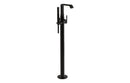 VitrA Suit Floor Standing Bath/Shower Mixer - Gloss Black