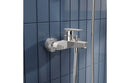 VitrA Flow Square Wall Mounted Bath/Shower Mixer - Chrome