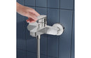 VitrA Flow Square Wall Mounted Bath/Shower Mixer - Chrome