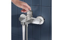 VitrA Flow Square Wall Mounted Bath/Shower Mixer - Chrome