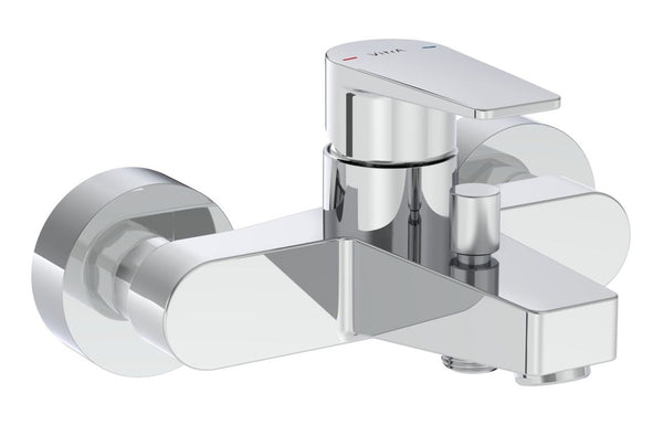 VitrA Flow Square Wall Mounted Bath/Shower Mixer - Chrome