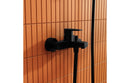VitrA Flow Square Wall Mounted Bath/Shower Mixer - Matt Black