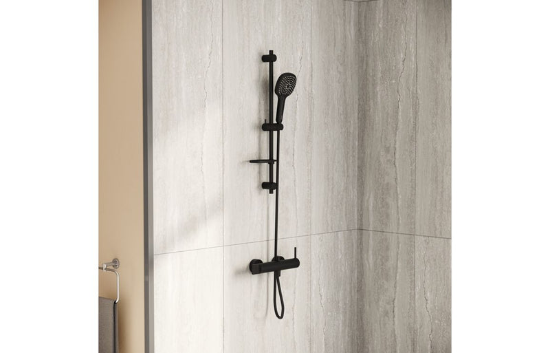 VitrA Origin Wall Mounted Shower Mixer - Matt Black