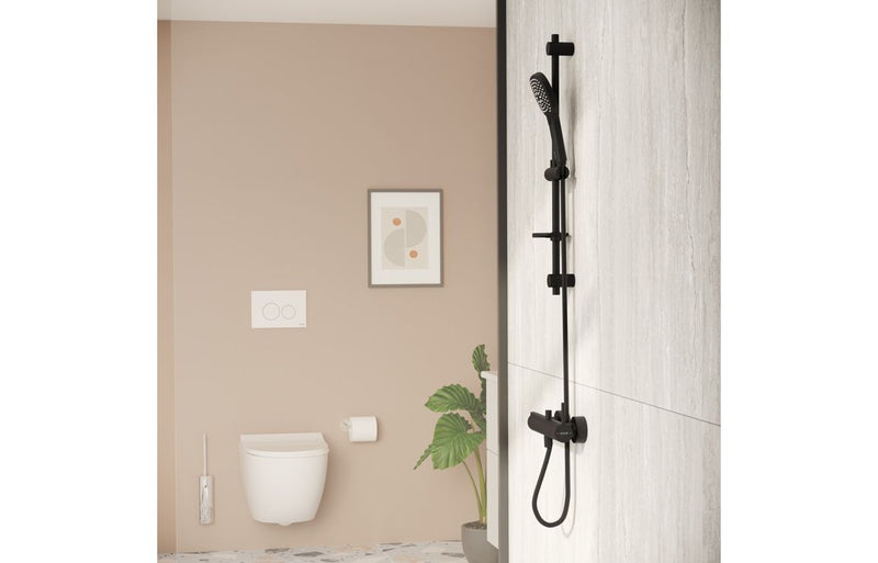VitrA Origin Wall Mounted Shower Mixer - Matt Black