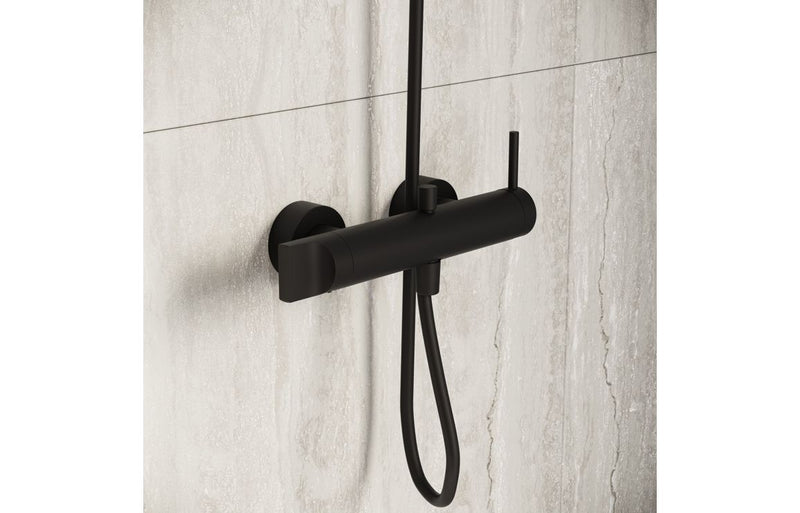 VitrA Origin Wall Mounted Shower Mixer - Matt Black