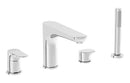 VitrA Root Round 4-Hole Bath/Shower Mixer - Chrome