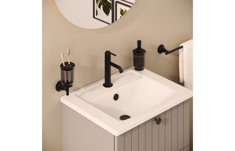 VitrA Origin Classic Basin Mixer (Top Handle) - Matt Black