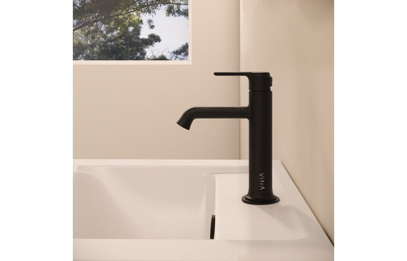 VitrA Origin Classic Basin Mixer (Top Handle) - Matt Black