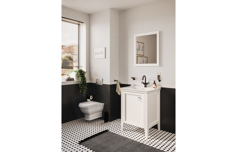 VitrA Origin Classic Basin Mixer (Cross Handles) - Matt Black