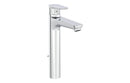 VitrA Flow Soft Tall Basin Mixer with Waste Lever - Chrome
