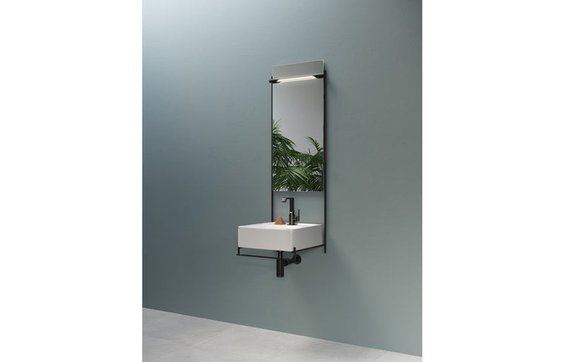 VitrA Suit Basin Mixer (Side Handle) - Gloss Black