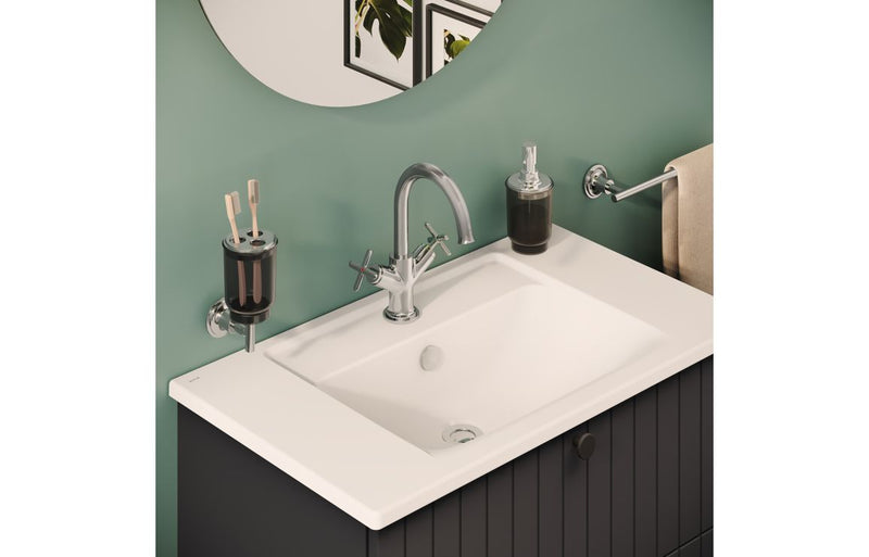 VitrA Origin Classic Basin Mixer (Cross Handles) - Chrome