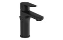 VitrA Root Round Basin Mixer with Waste Lever - Matt Black