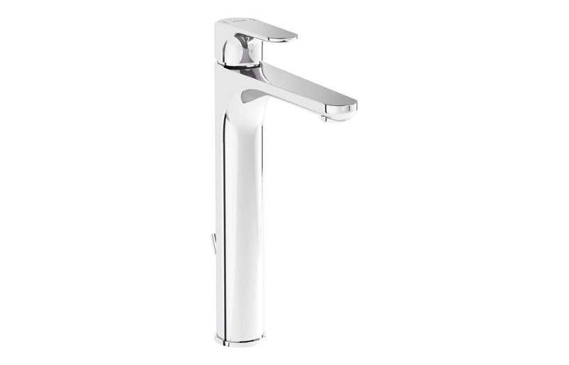 VitrA Root Round Tall Basin Mixer with Waste Lever - Chrome