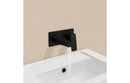 VitrA Root Square Wall Mounted Basin Mixer - Matt Black