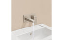 VitrA Root Square Wall Mounted Basin Mixer - Brushed Nickel