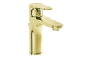 VitrA Root Round Basin Mixer with Waste Lever - Soft Gold