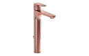 VitrA Root Round Tall Basin Mixer with Waste Lever - Soft Copper